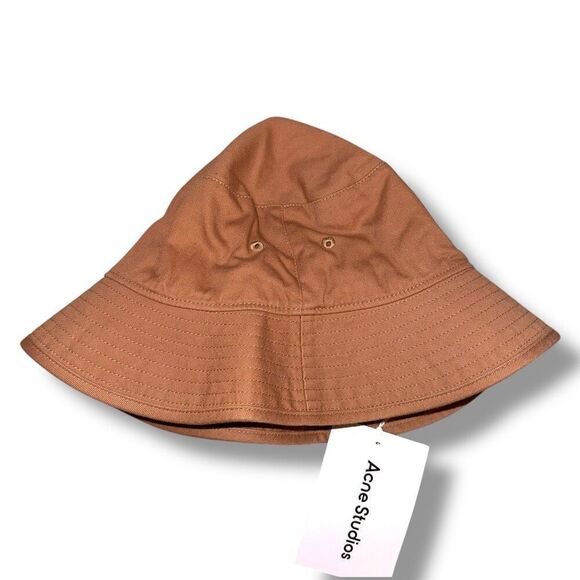 NWT Acne Studios Twill Bucket Hat in Tan Sz L/XL - Picture 5 of 5